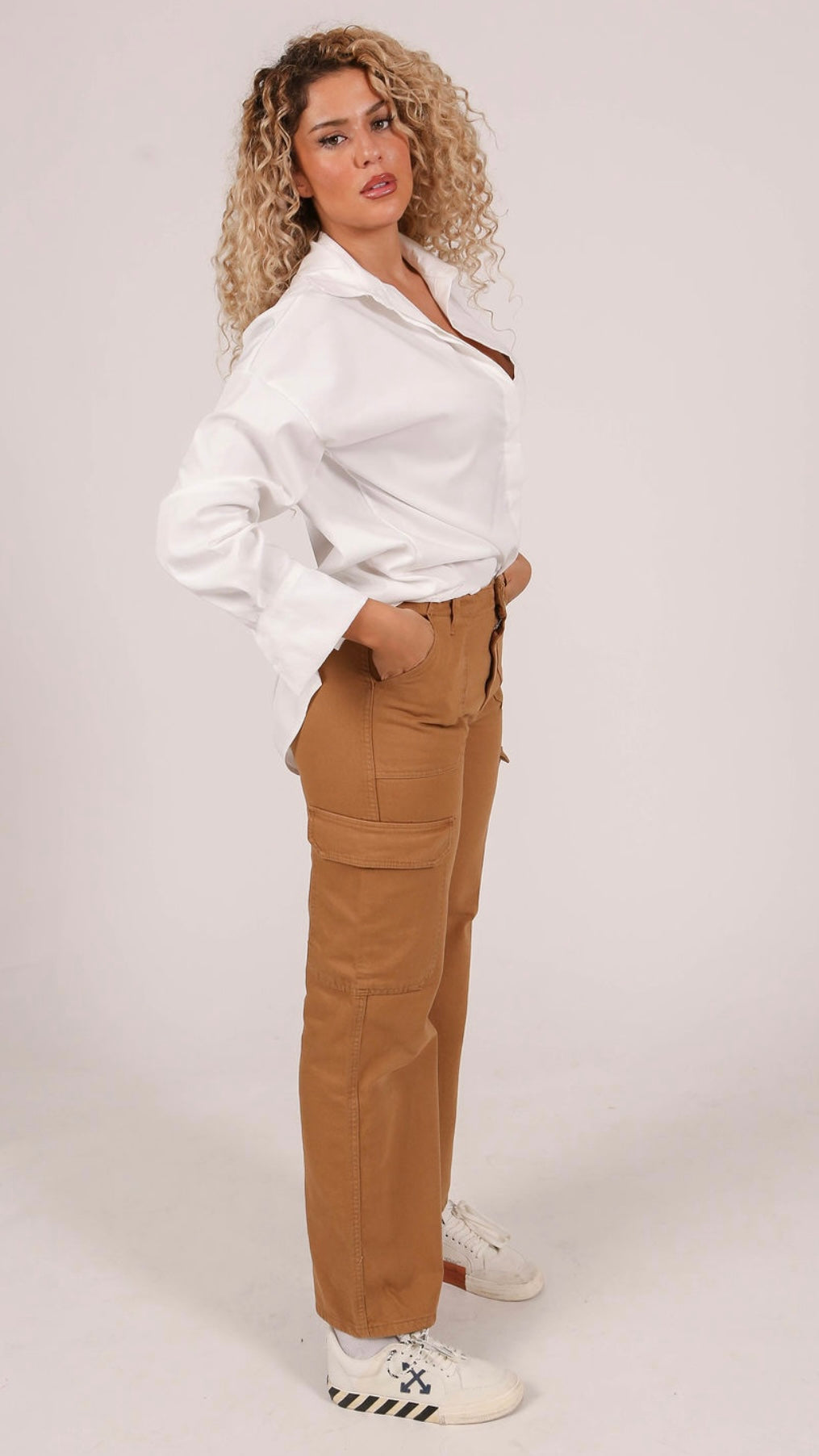 Cargo Denim Camel