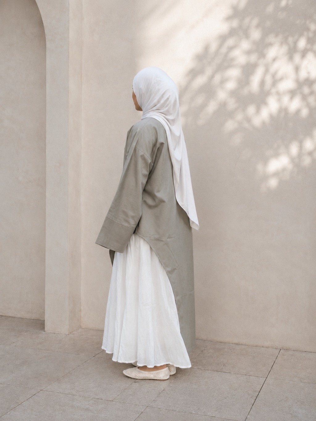 Haut asymétrique - Greige