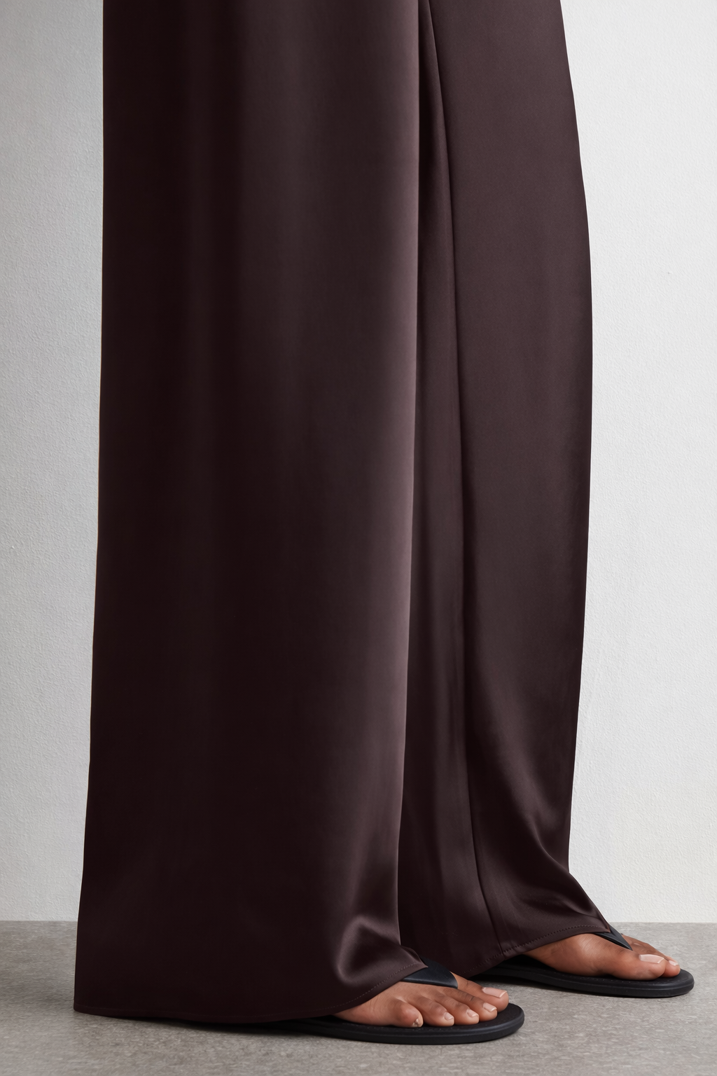 Pantalon satinée - Dark Brown
