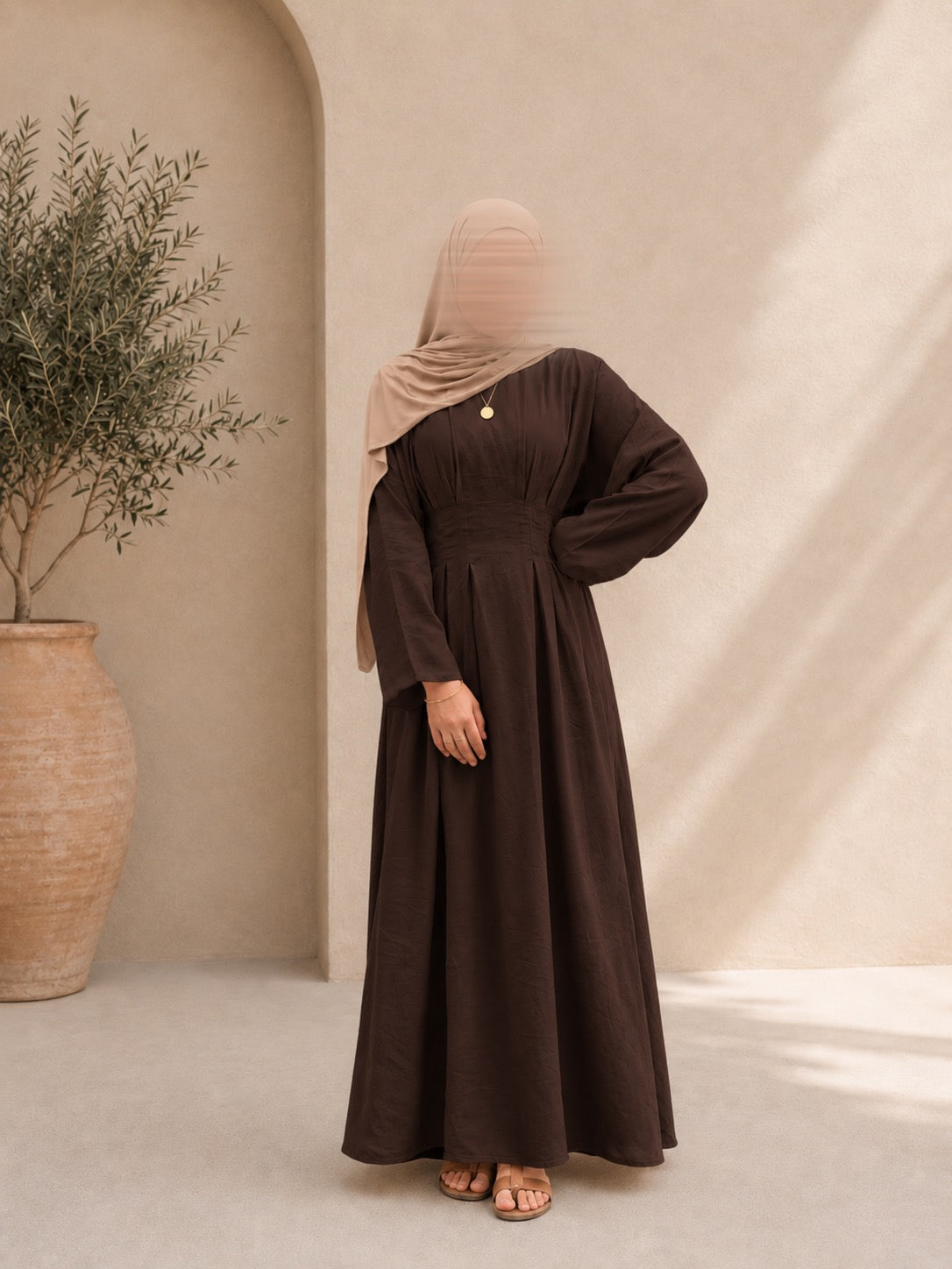 Robe ceintré - Dark Brown
