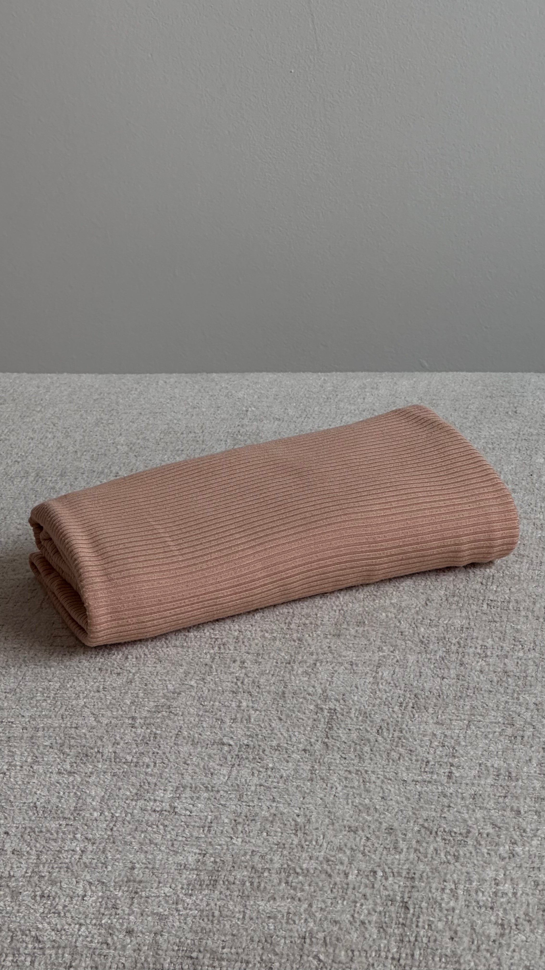 Jersey Côtelé Abricot