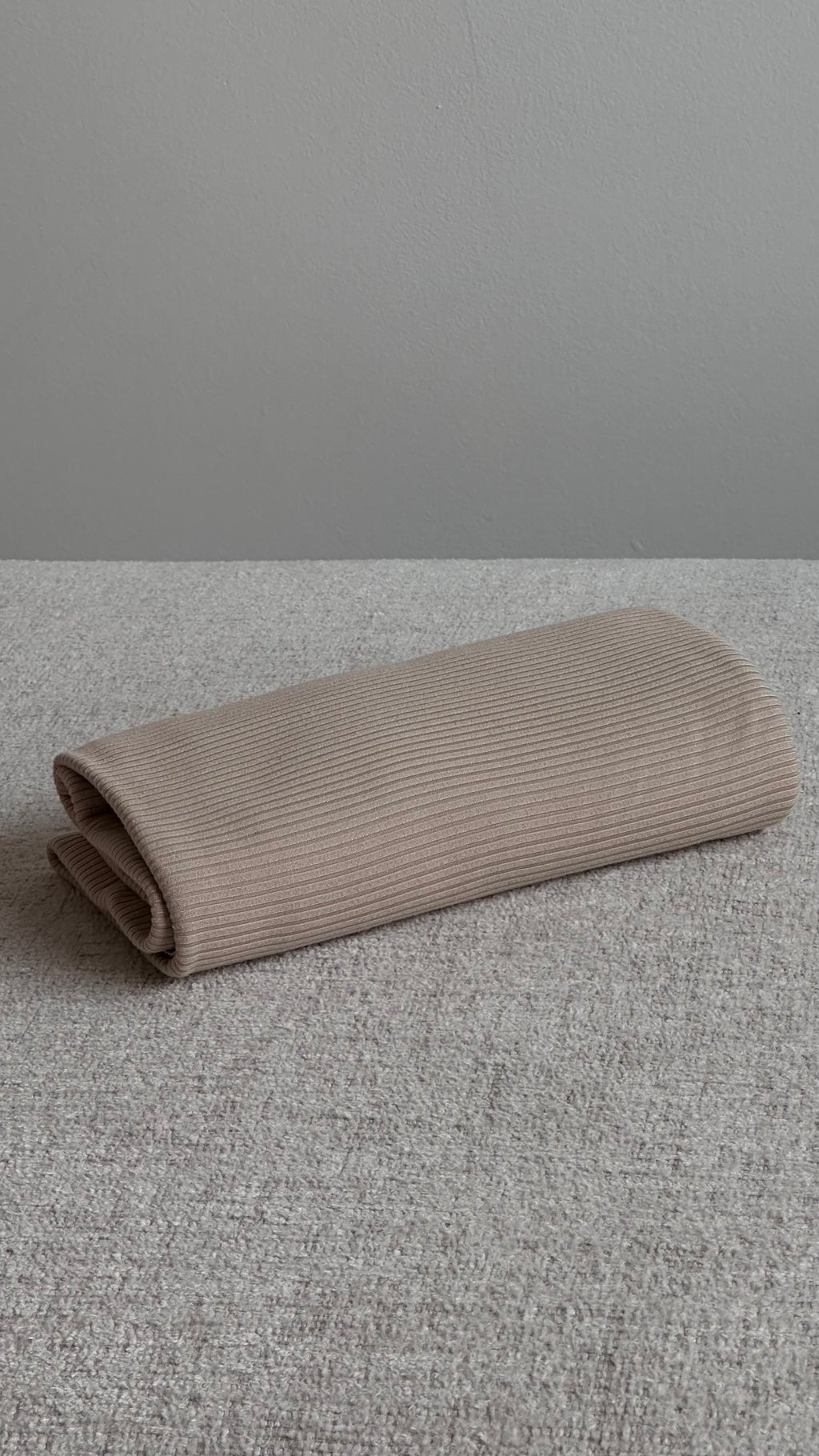 Jersey Côtelé Vanille