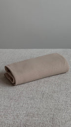 Jersey Côtelé Vanille