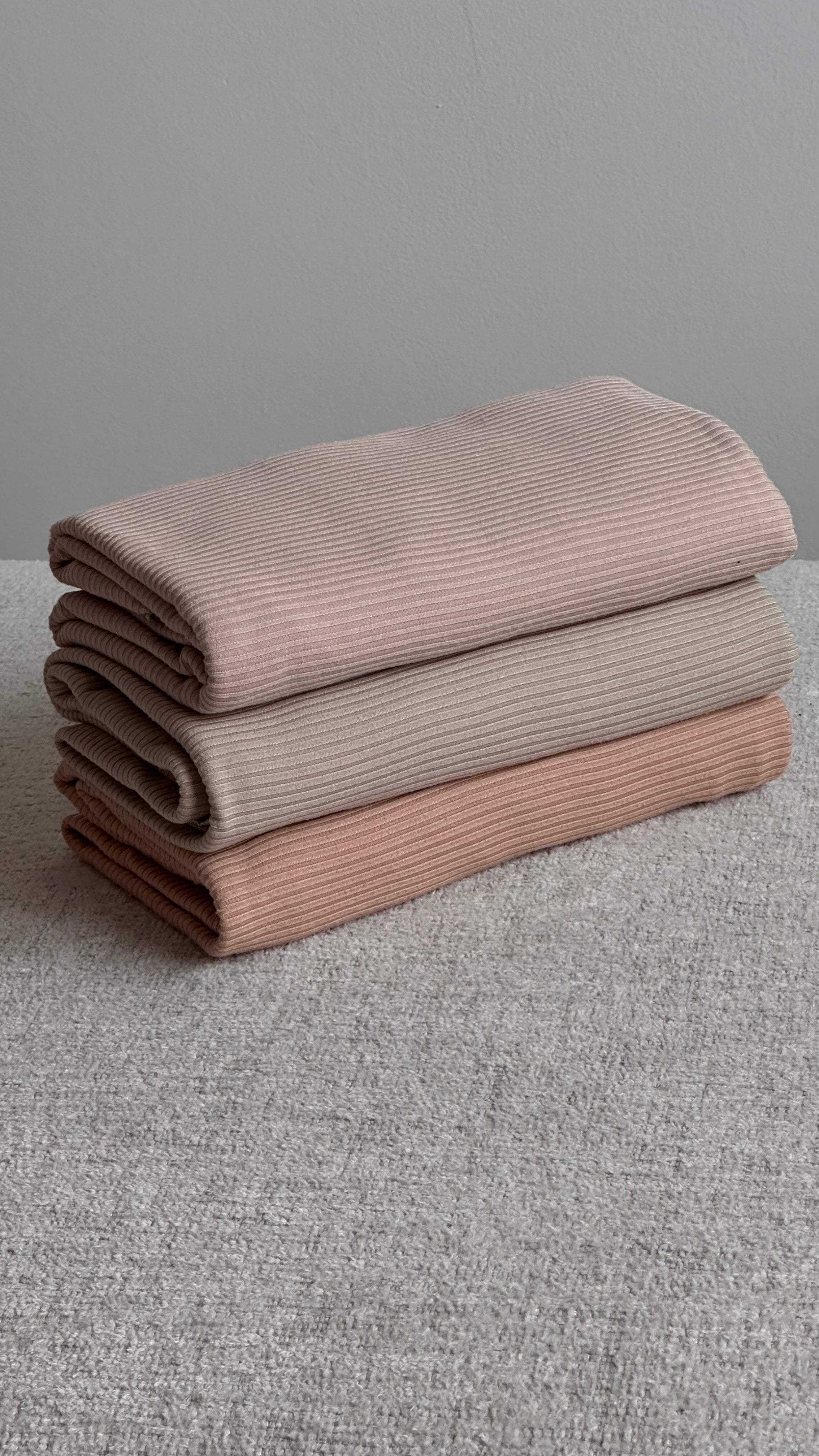 Jersey Côtelé Abricot