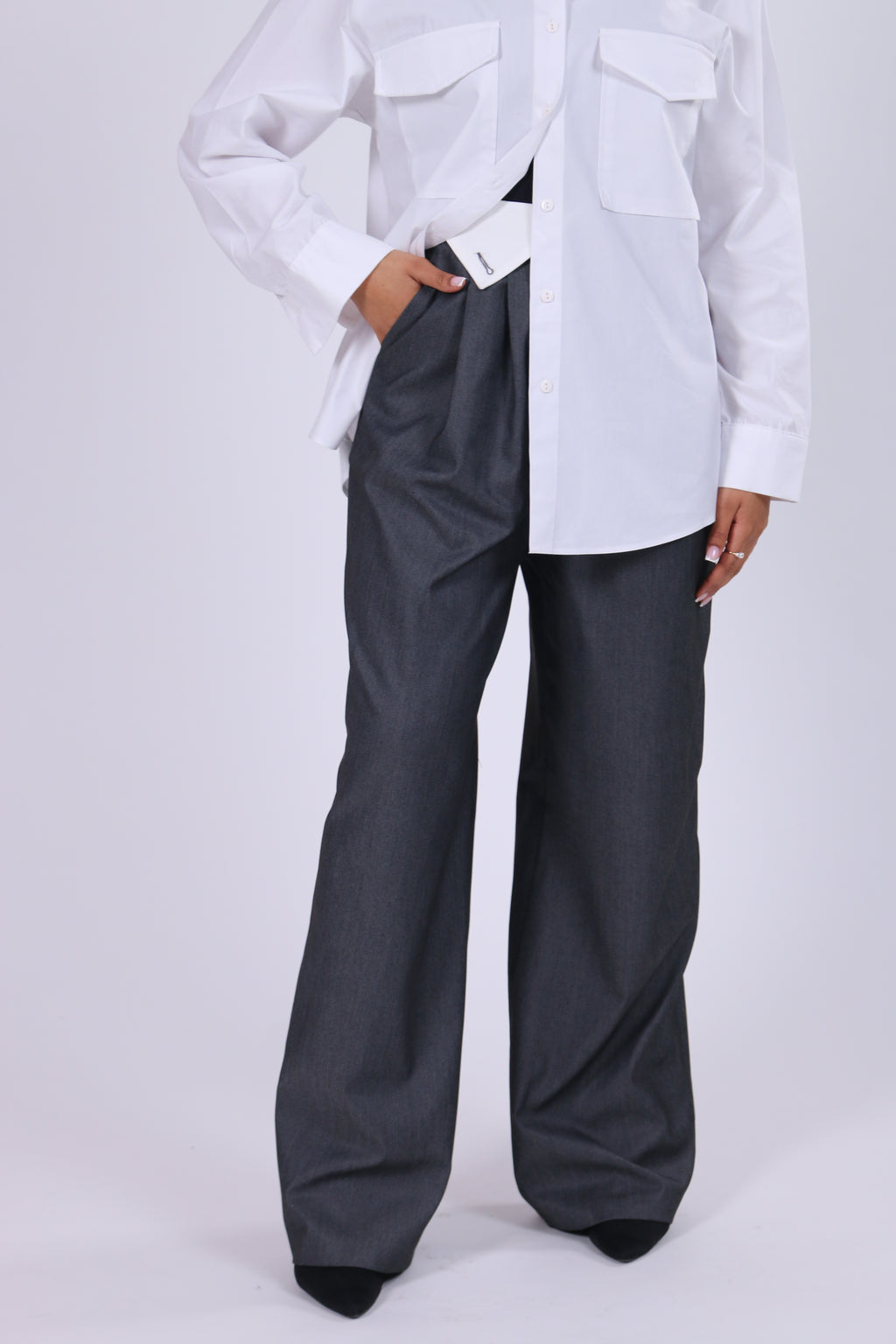 Pantalon Habillé à Details