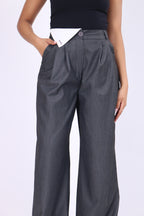 Pantalon Habillé à Details